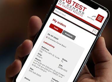 Online blood testing services. Get vitamin B test results.