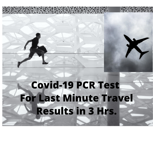 Covid-19 PCR (Swab) Test. 3-Hour Results.