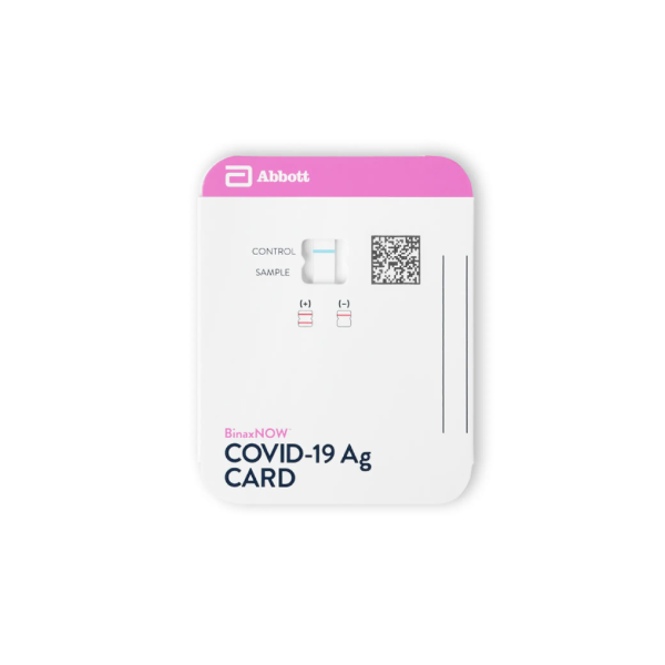 BinaxNOW Covid-19 Antigen Over-The-Counter Test by Abbott